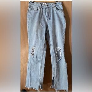 Avec Les Filles distressed jeans